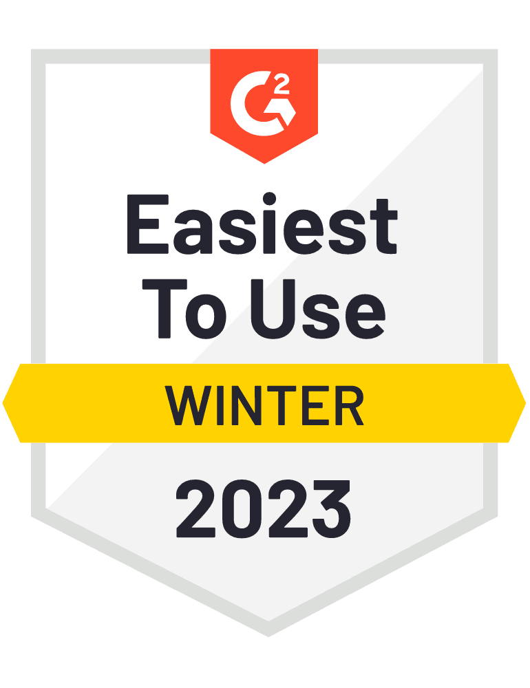 Easiest to Use Winter 2023 Badge