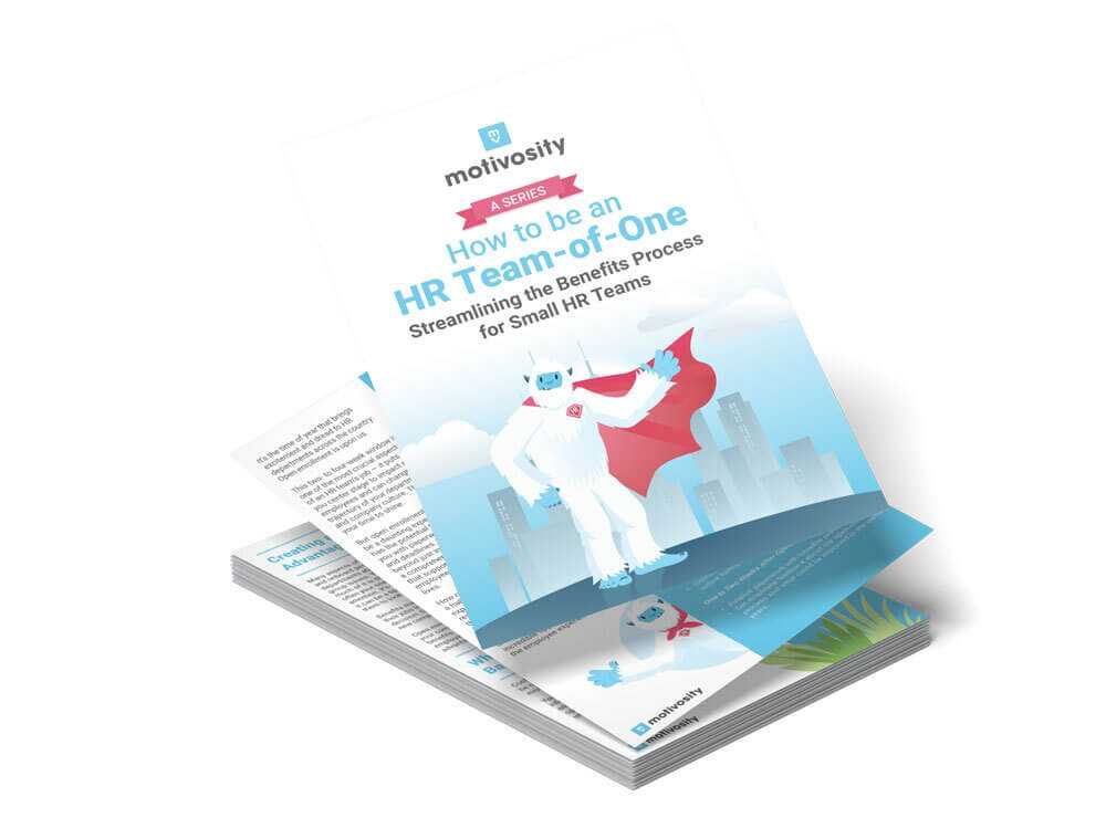 Image with text - How to be an HR Team-of-One, A Series! Streamlining the Benefits Process for Small HR Teams