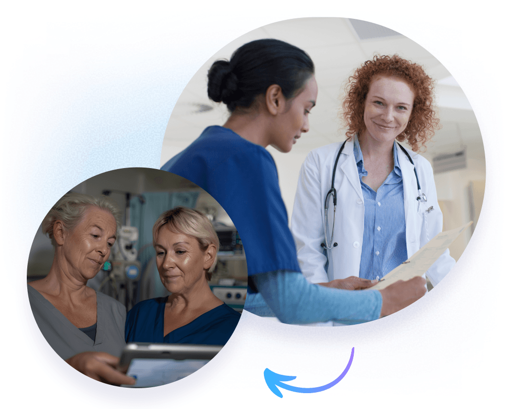Unite caregivers across shifts, sites, and specialties.