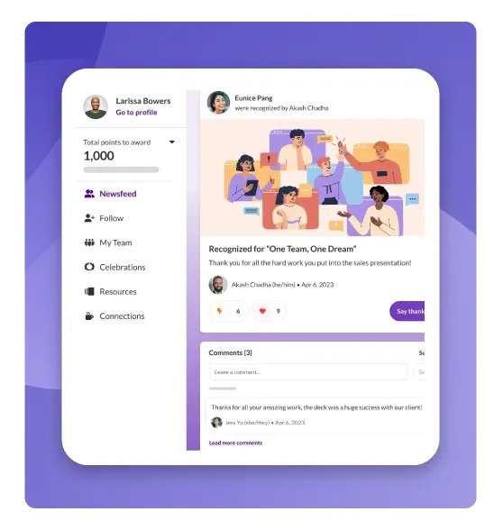 Image of the Awardco platform.
