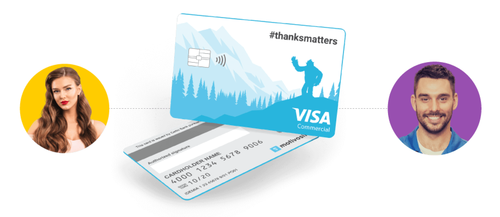 Image of the Motivosity Thanksmatters card.