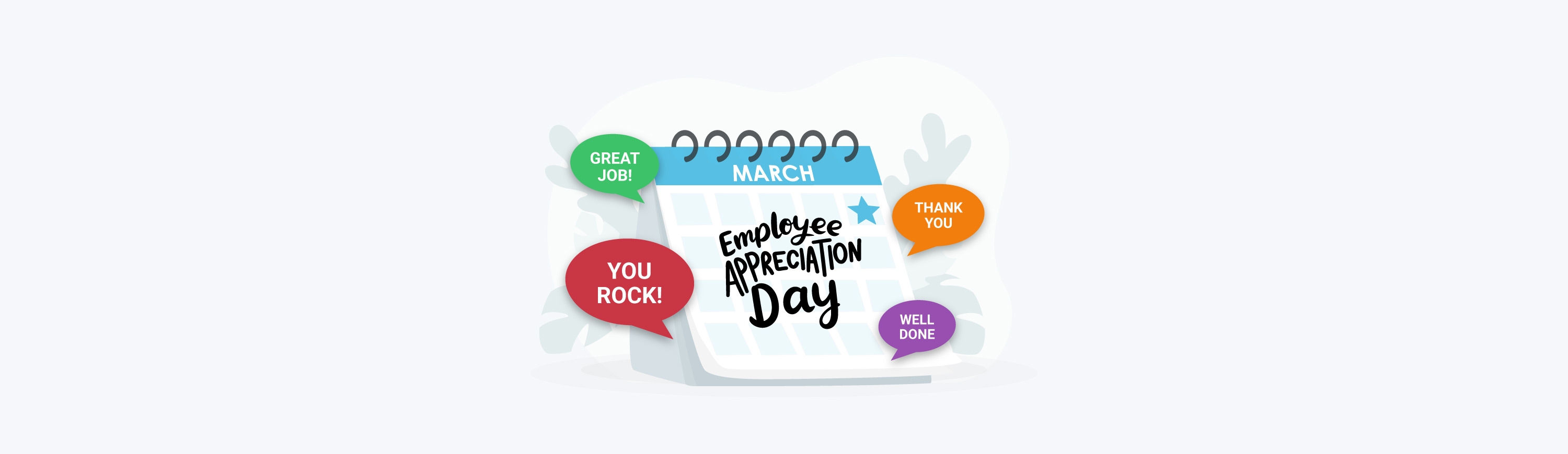 Image of a calendar showing Employee Appreciation Day.