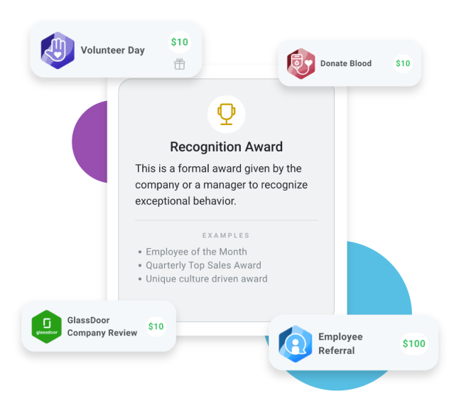 Image of internal communications tools in Motivosity, used to improve employee engagement.